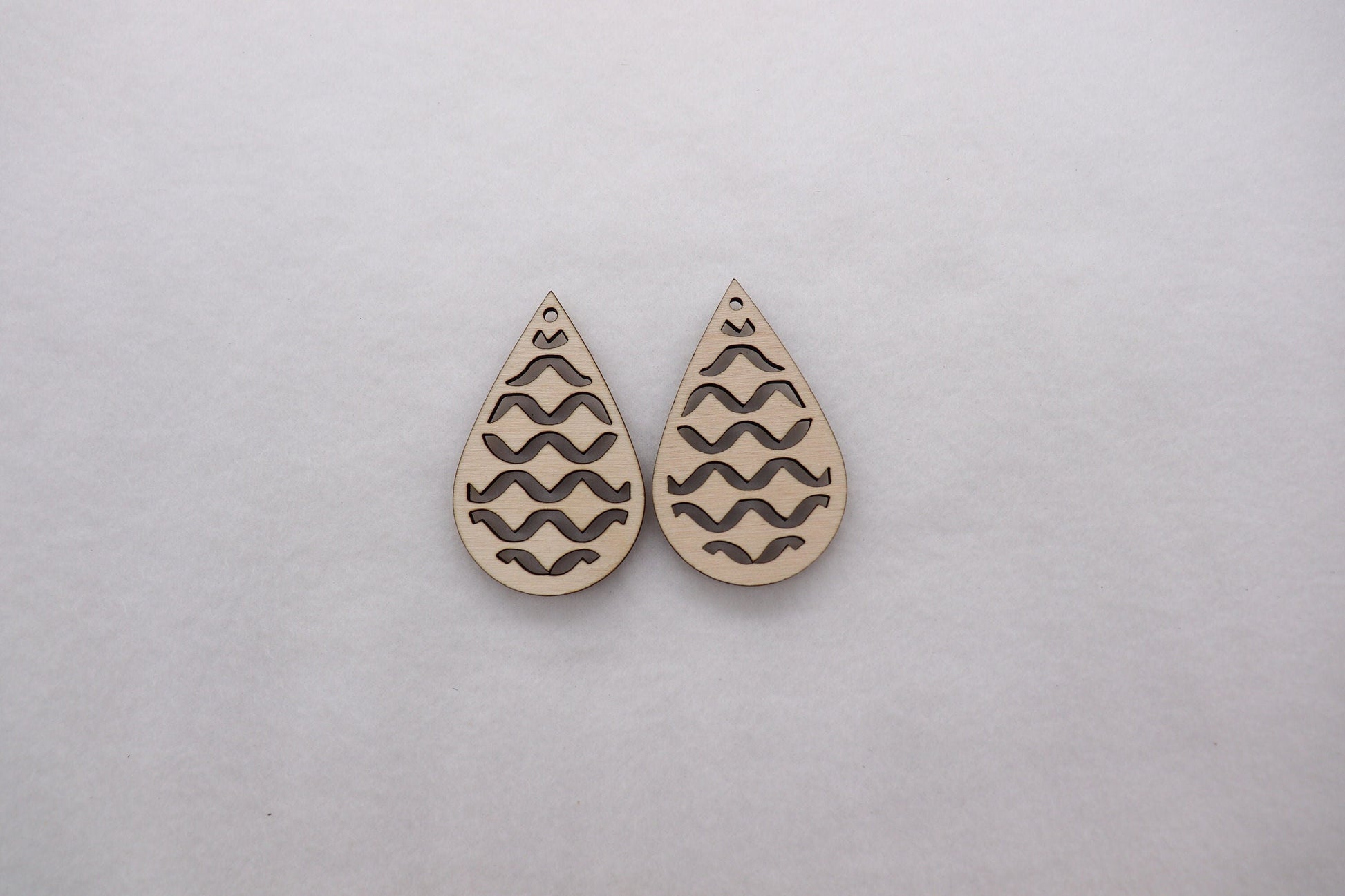 Teardrop wood earring blanks, earring blanks, wood teardrops