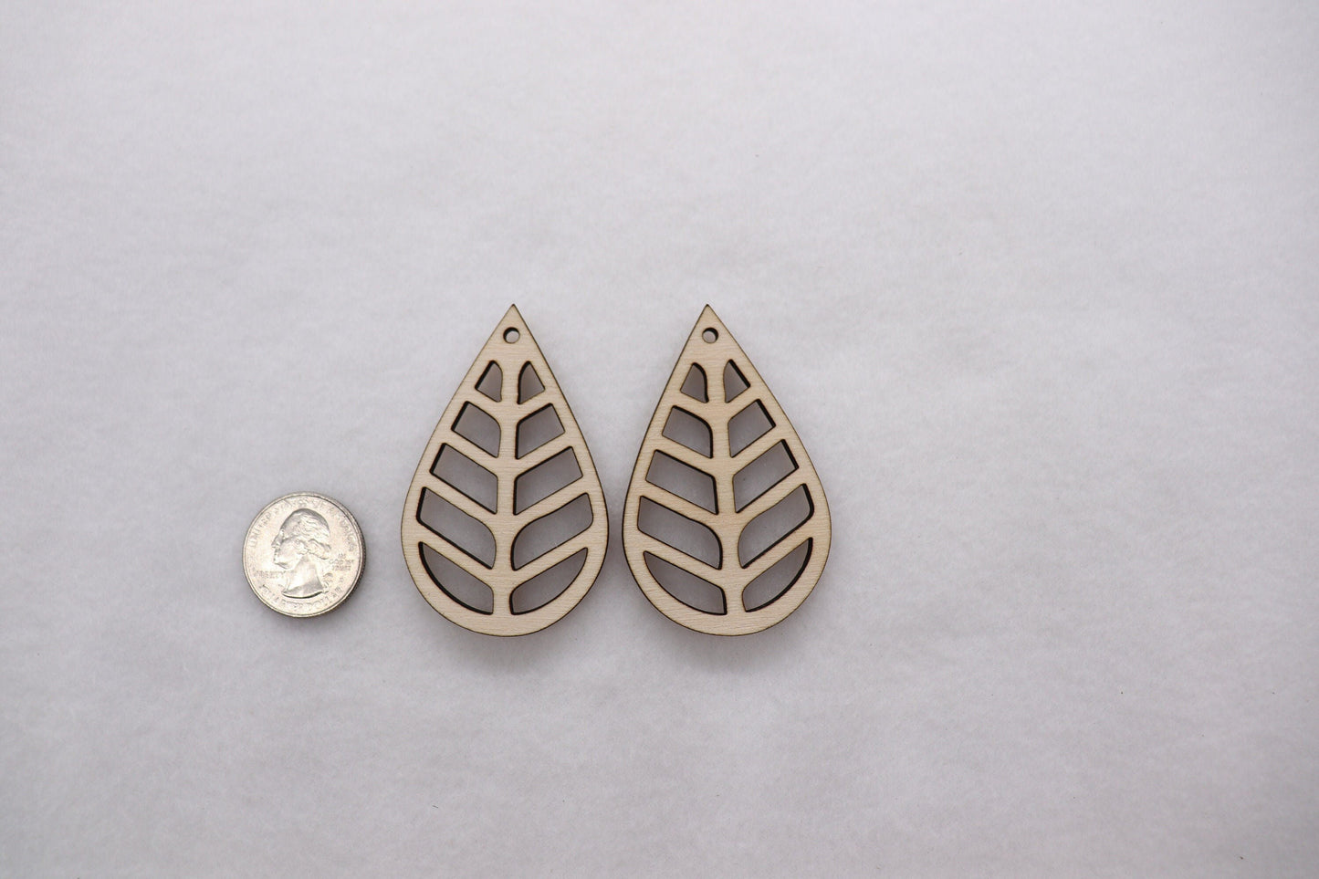 Teardrop wood earring blanks, earring blanks, wood teardrops