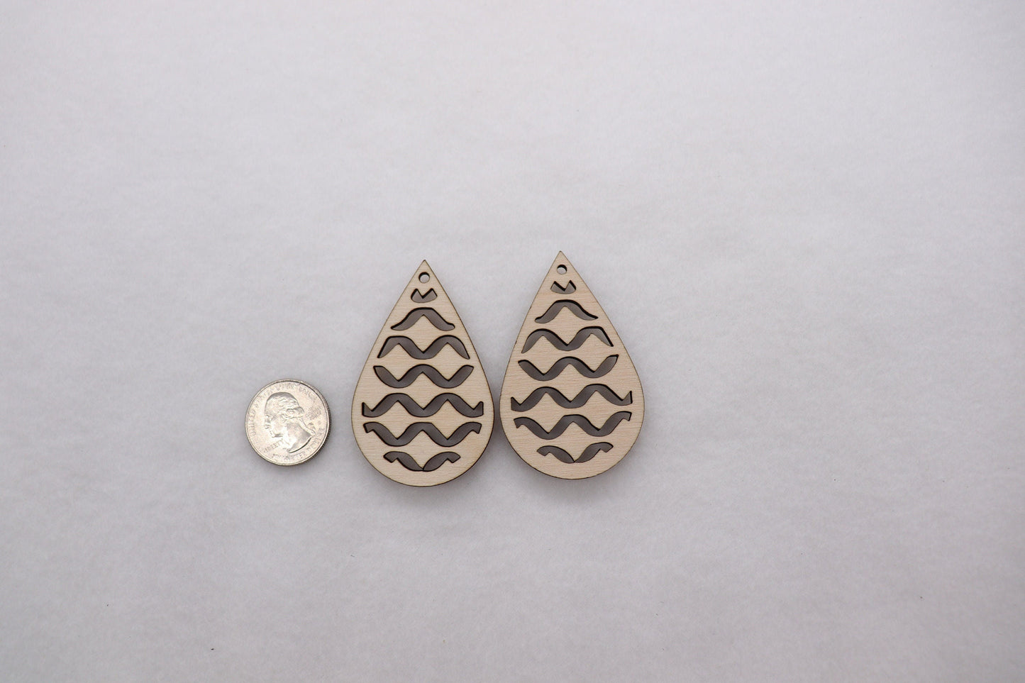 Teardrop wood earring blanks, earring blanks, wood teardrops