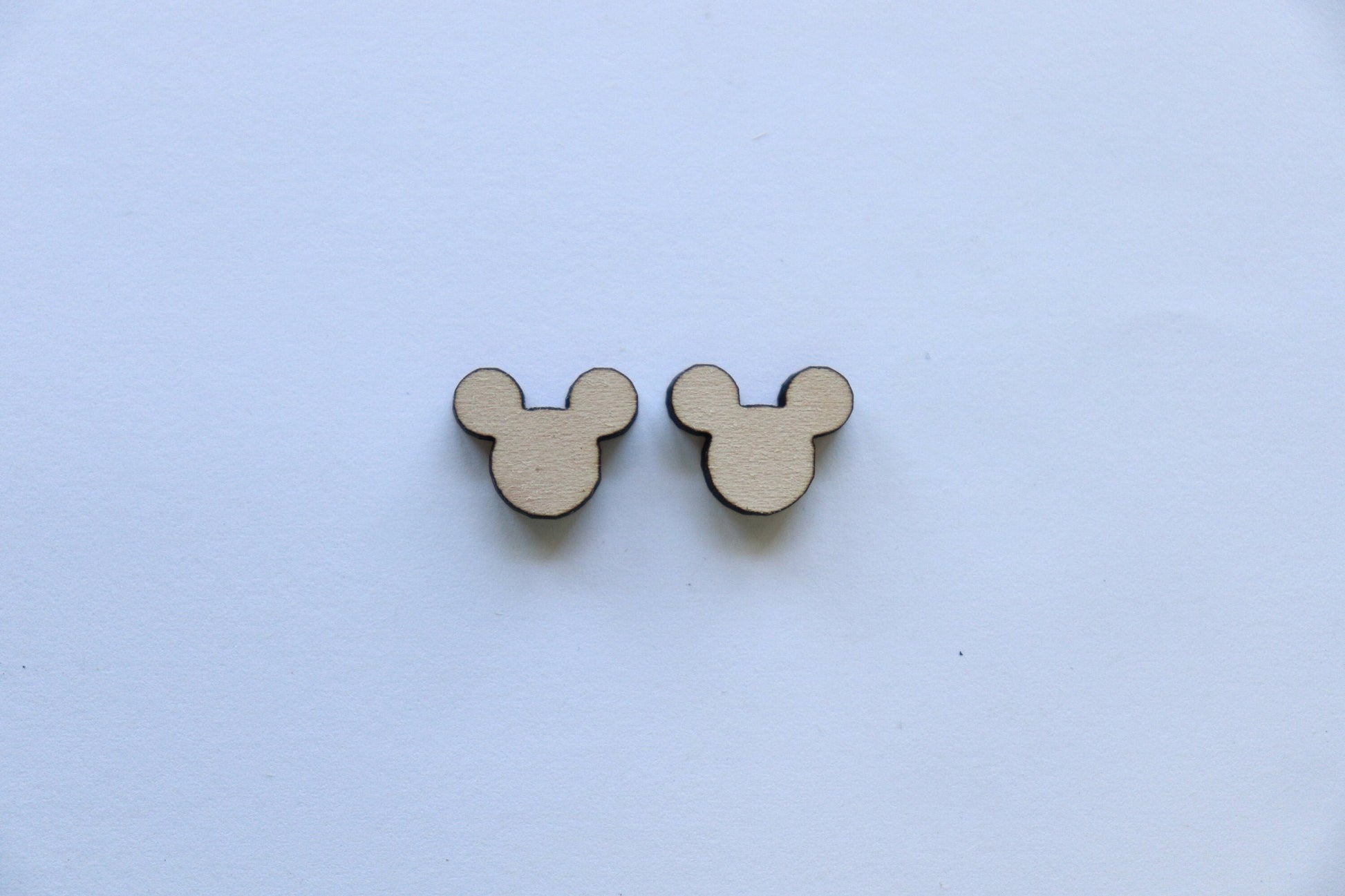 Mouse stud blanks, earring blanks, mouse cutouts