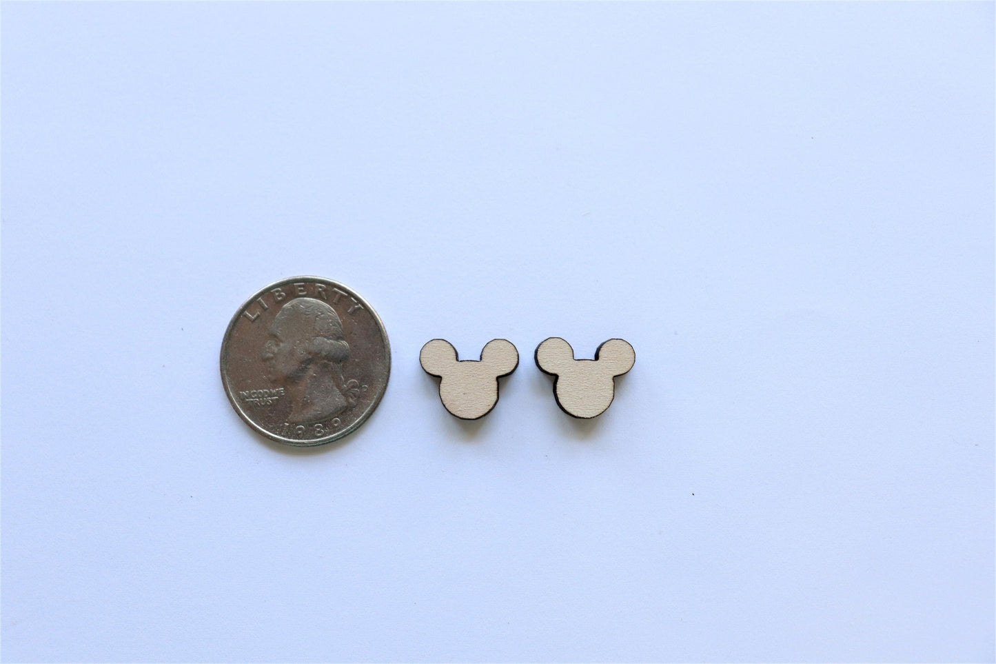 Mouse stud blanks, earring blanks, mouse cutouts