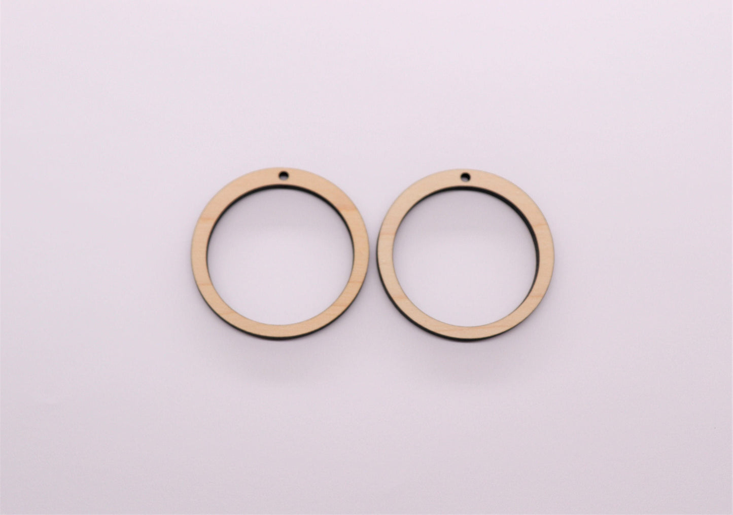 Plain round wood earring blanks, earring blanks, wood earrings