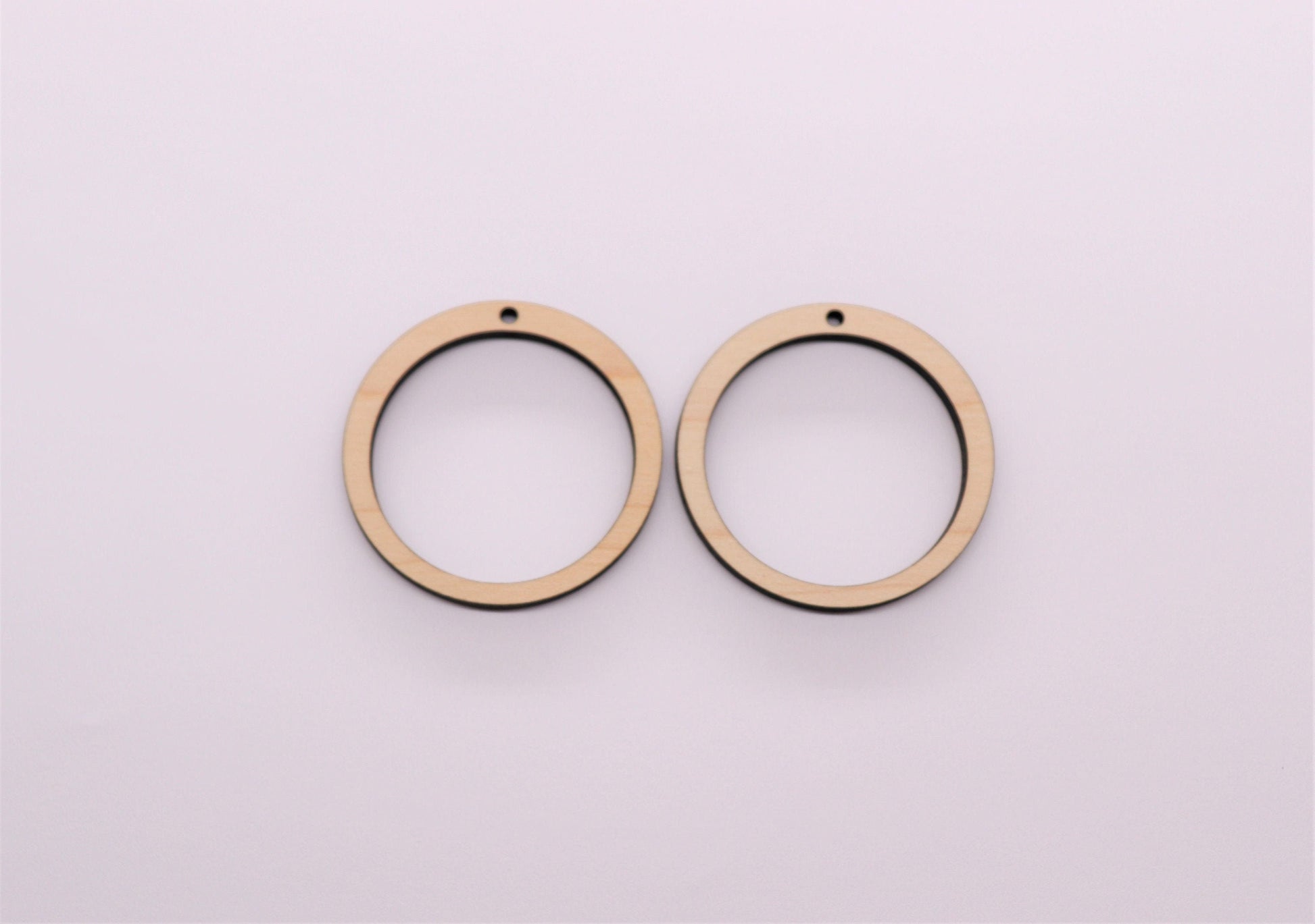 Plain round wood earring blanks, earring blanks, wood earrings