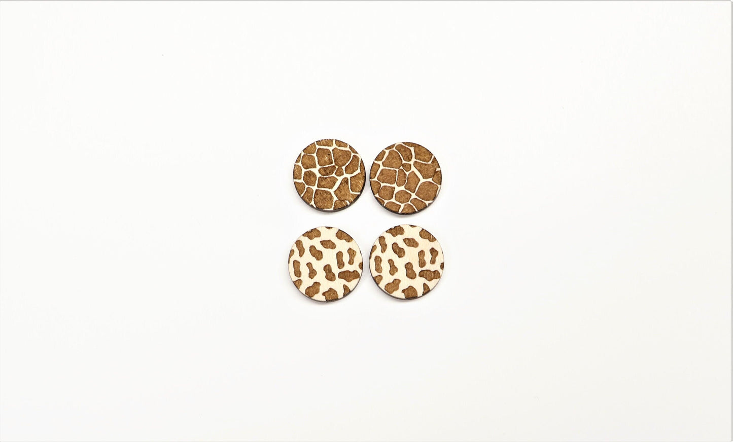 Animal print stud blanks