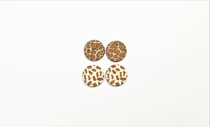 Animal print stud blanks