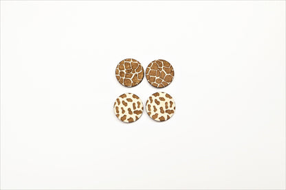 Animal print stud blanks