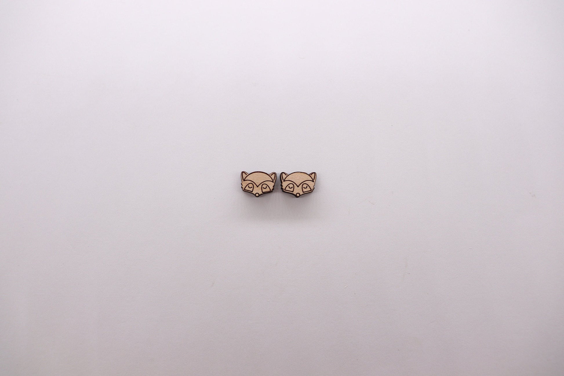 Woodland animal stud blanks, earring blanks, wood studs