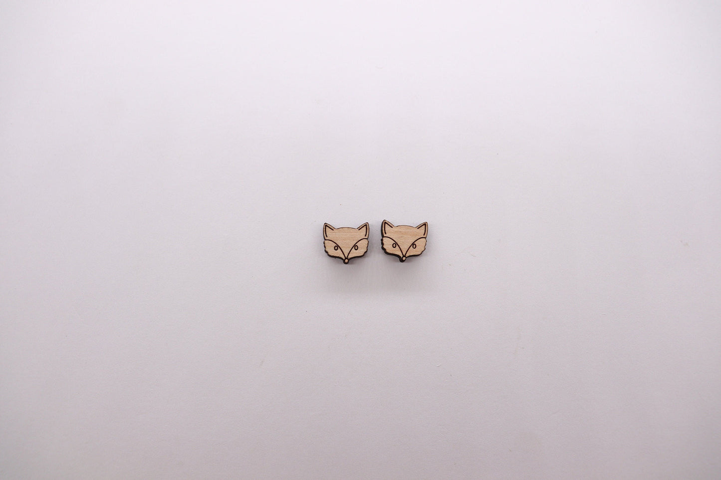 Woodland animal stud blanks, earring blanks, wood studs