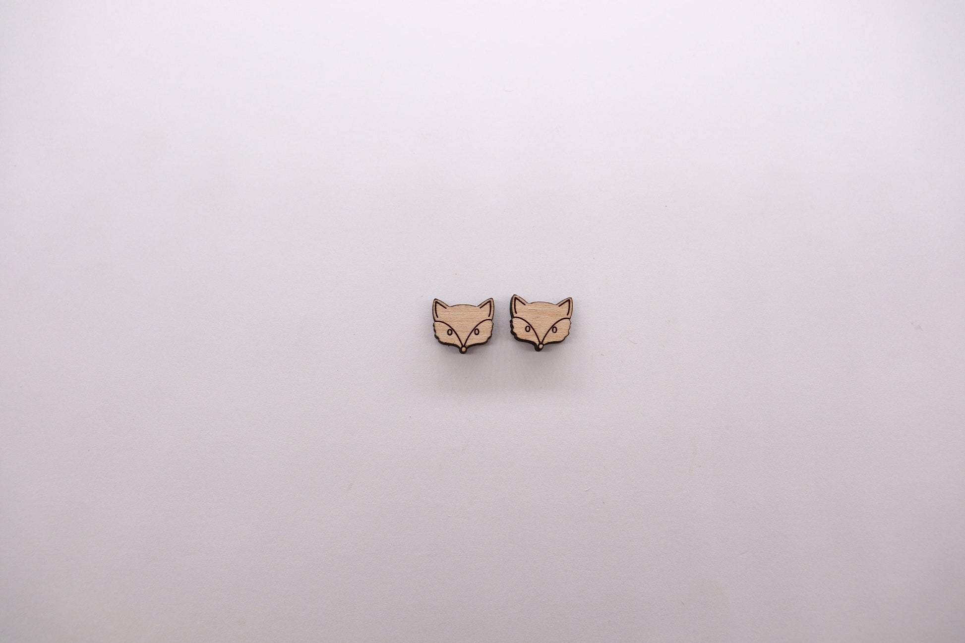 Woodland animal stud blanks, earring blanks, wood studs