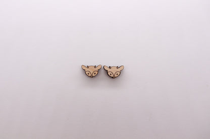 Woodland animal stud blanks, earring blanks, wood studs