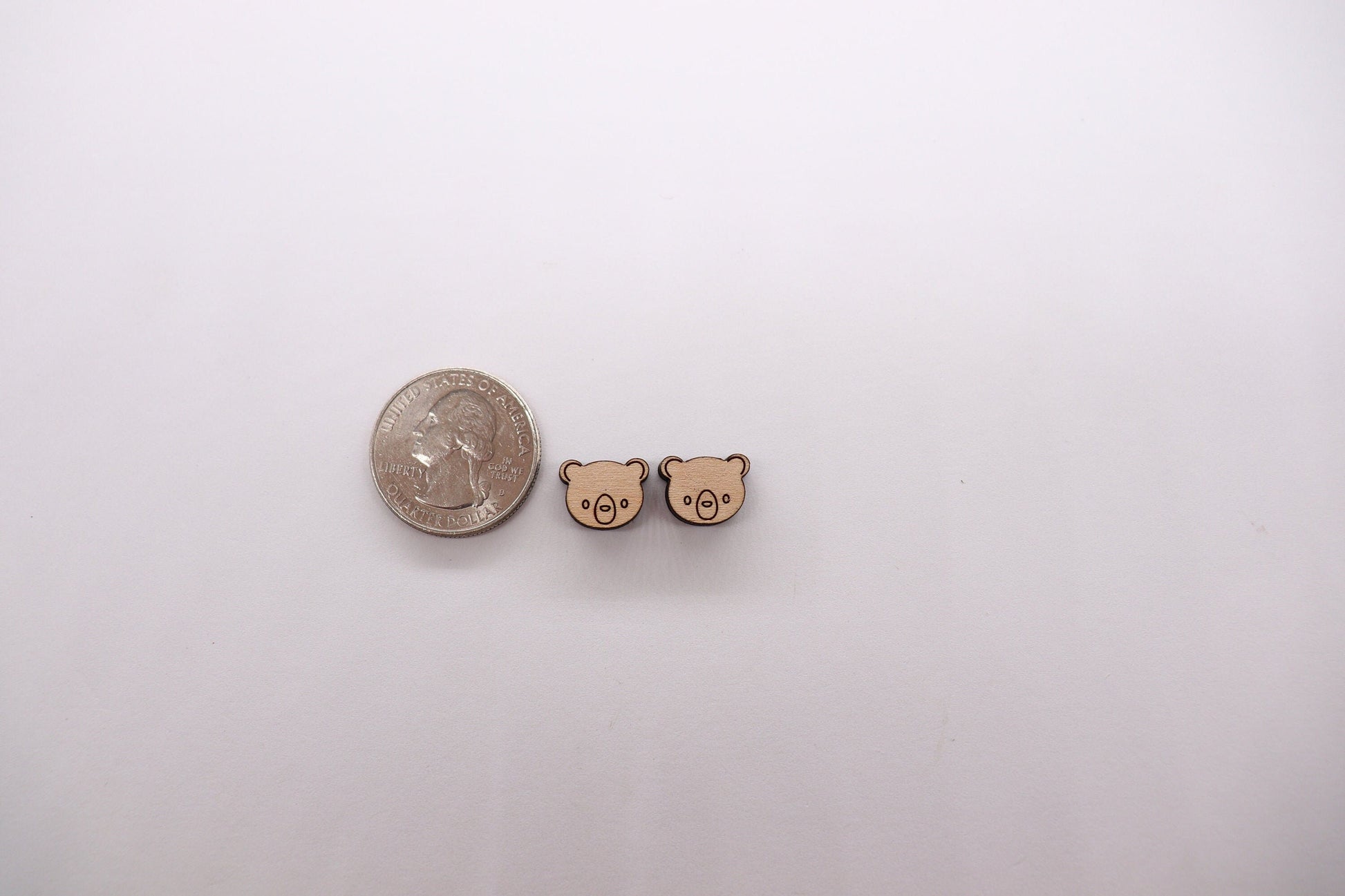 Woodland animal stud blanks, earring blanks, wood studs