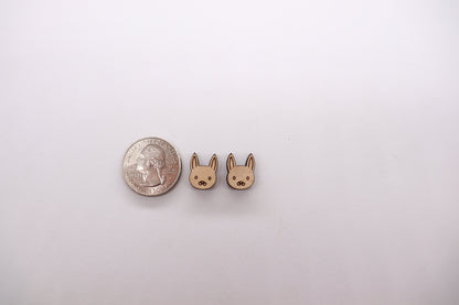 Woodland animal stud blanks, earring blanks, wood studs