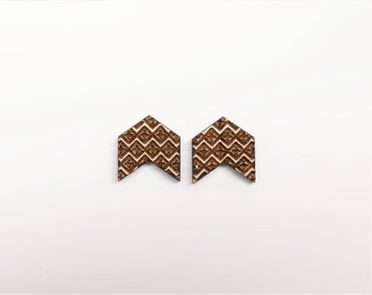 Arrow stud blanks, wood cutouts, earring cutouts