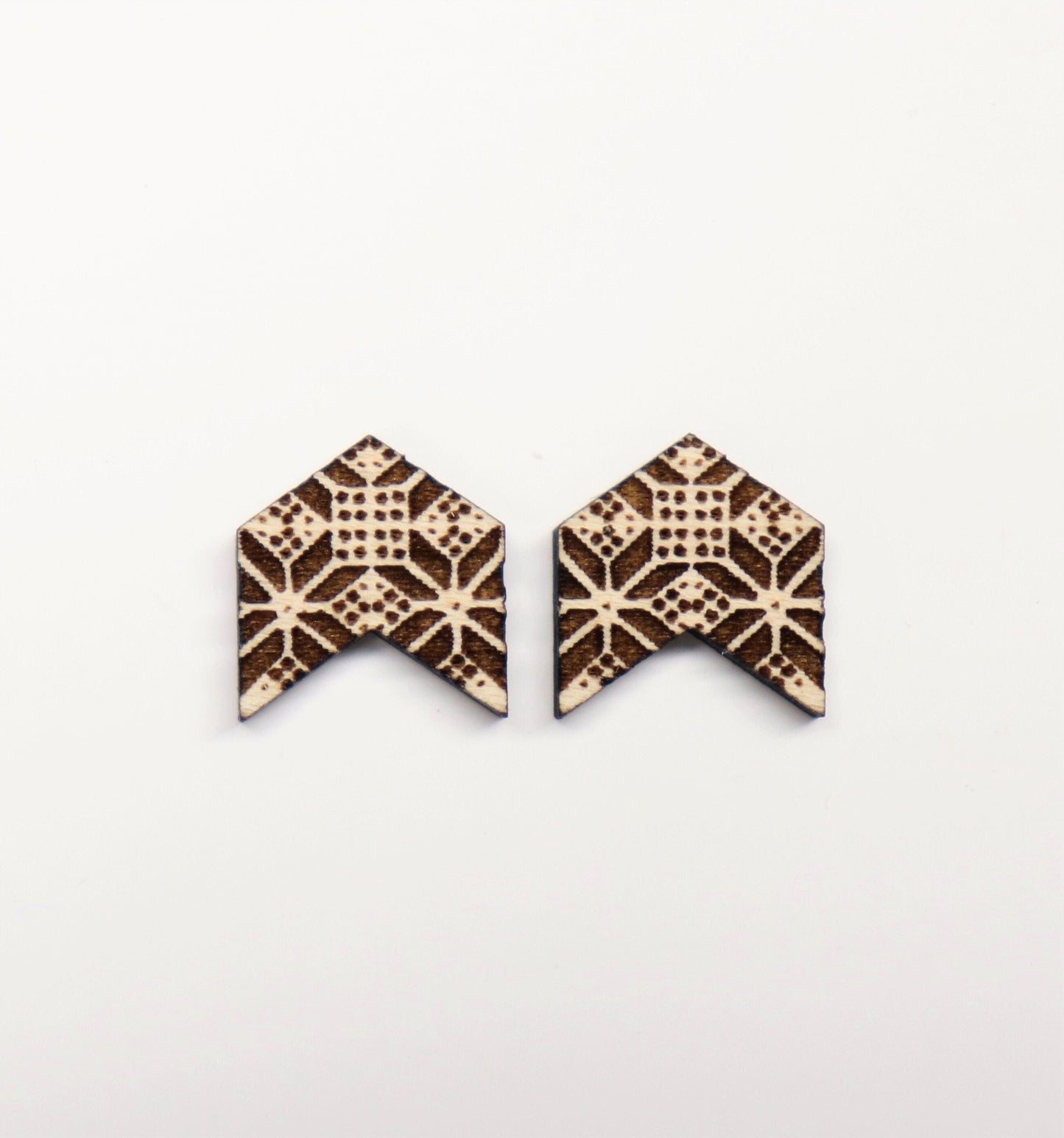 Arrow stud blanks, wood cutouts, earring cutouts