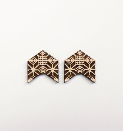 Arrow stud blanks, wood cutouts, earring cutouts