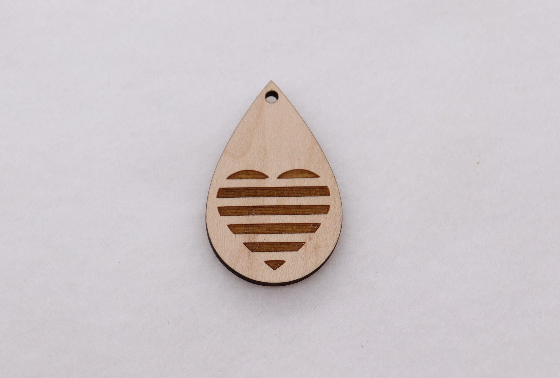 Teardrop wood earring blanks, earring blanks, wood cutouts