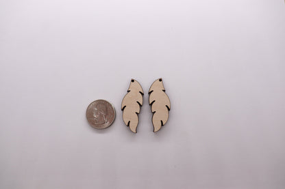 Feather blanks, wood cutouts, earring blanks