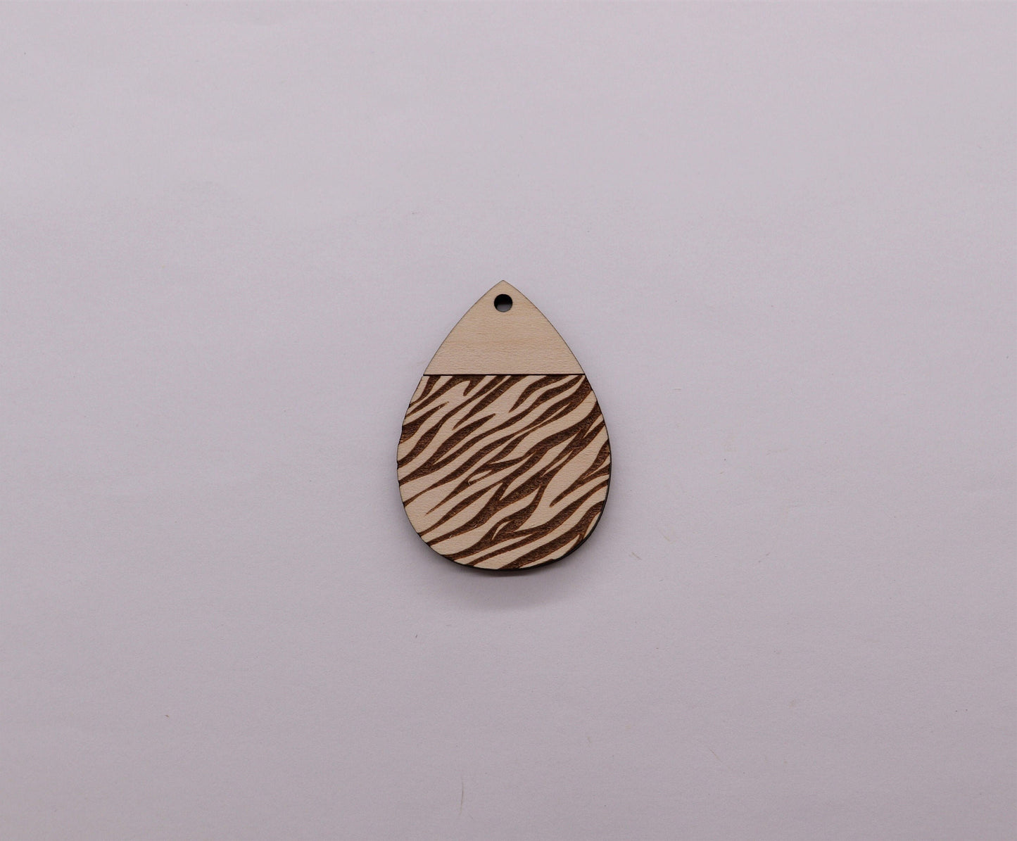 Zebra print teardrop blanks, wood teardrops, earring blanks