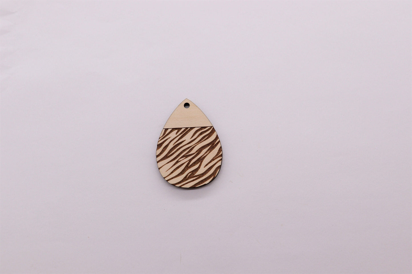 Zebra print teardrop blanks, wood teardrops, earring blanks