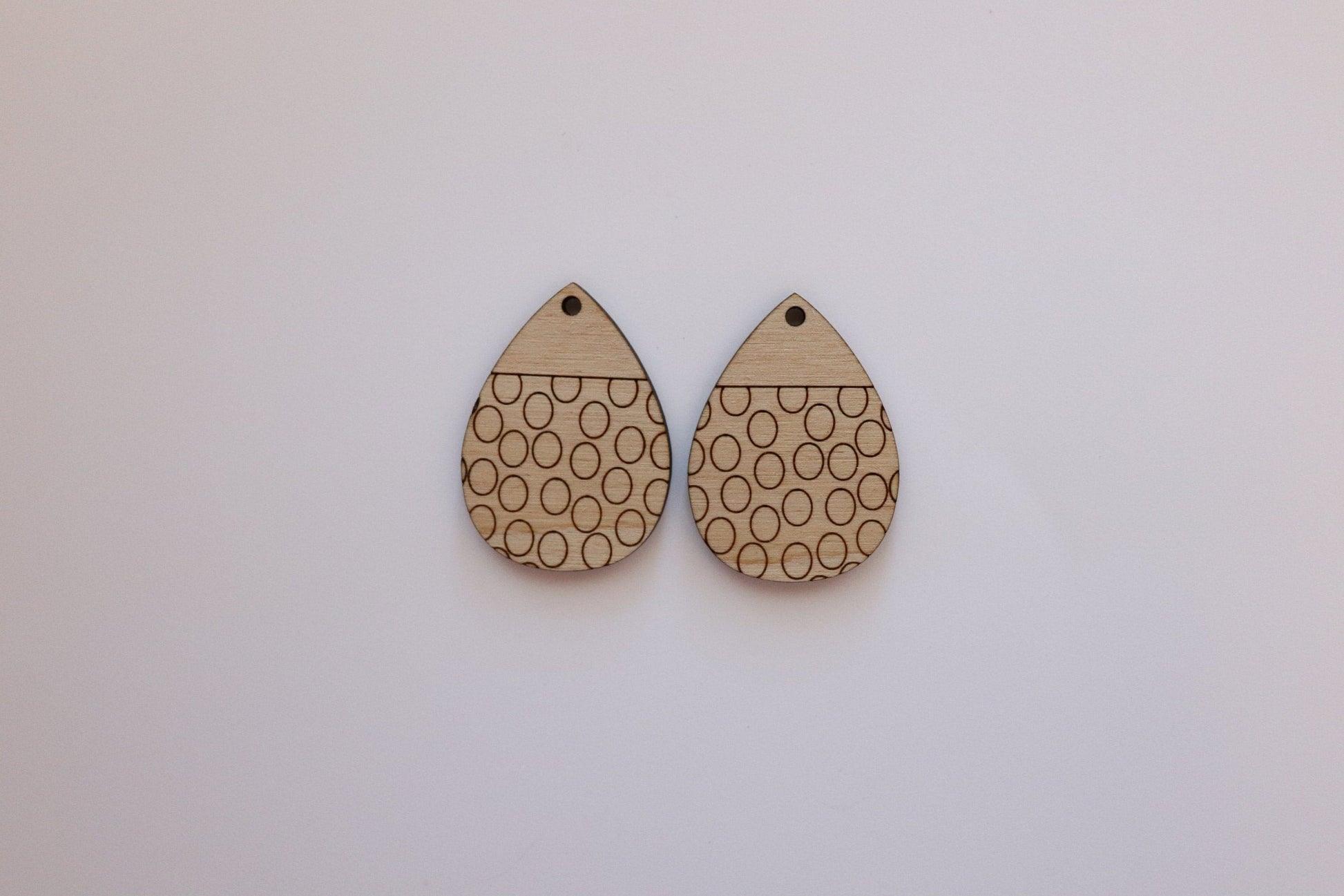 Teardrop earring blanks, wood cutouts, earring blanks