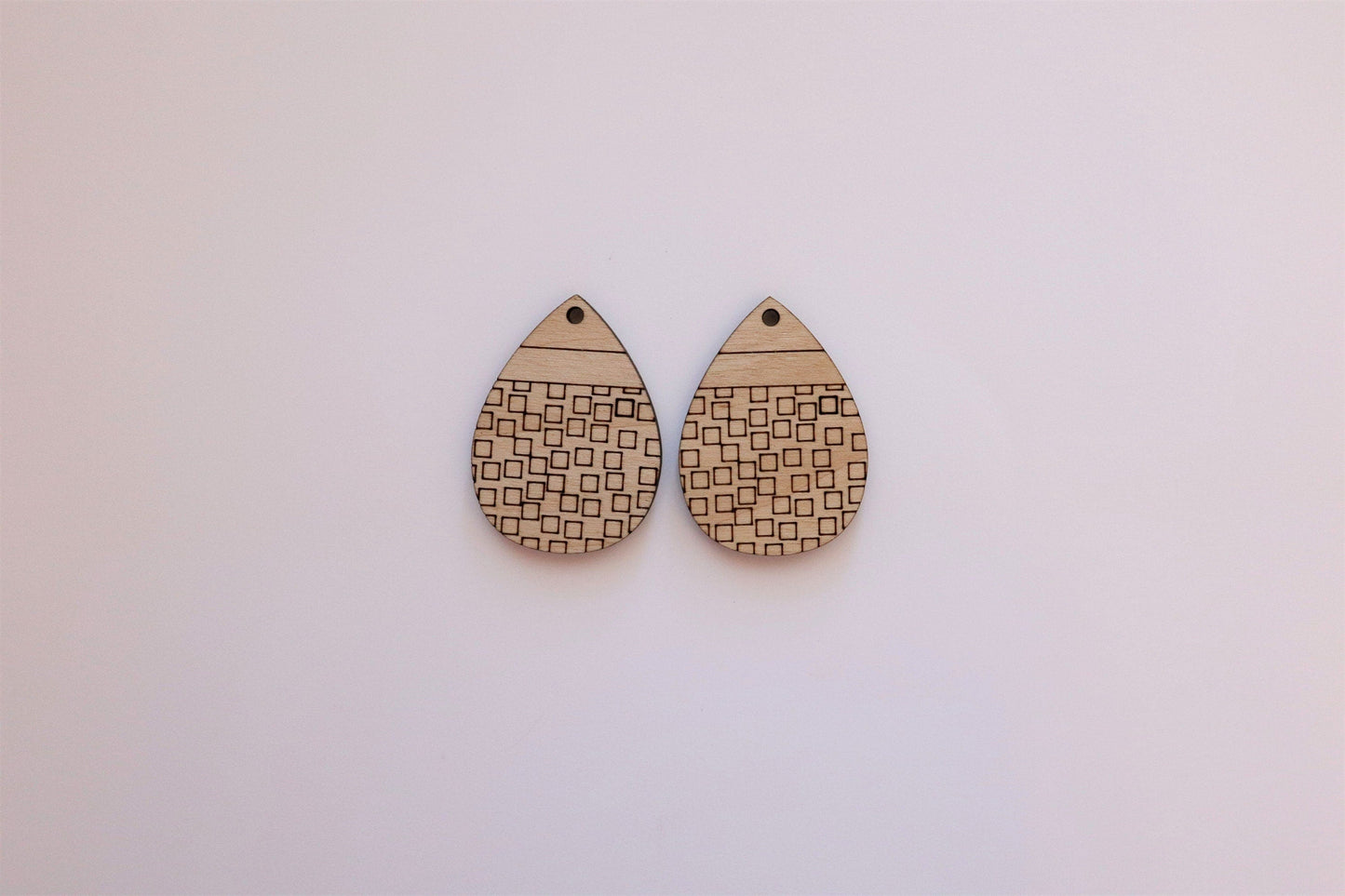 Teardrop earring blanks, wood cutouts, earring blanks