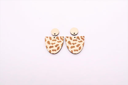 cow print, DIY earrings, blanks, sold per set