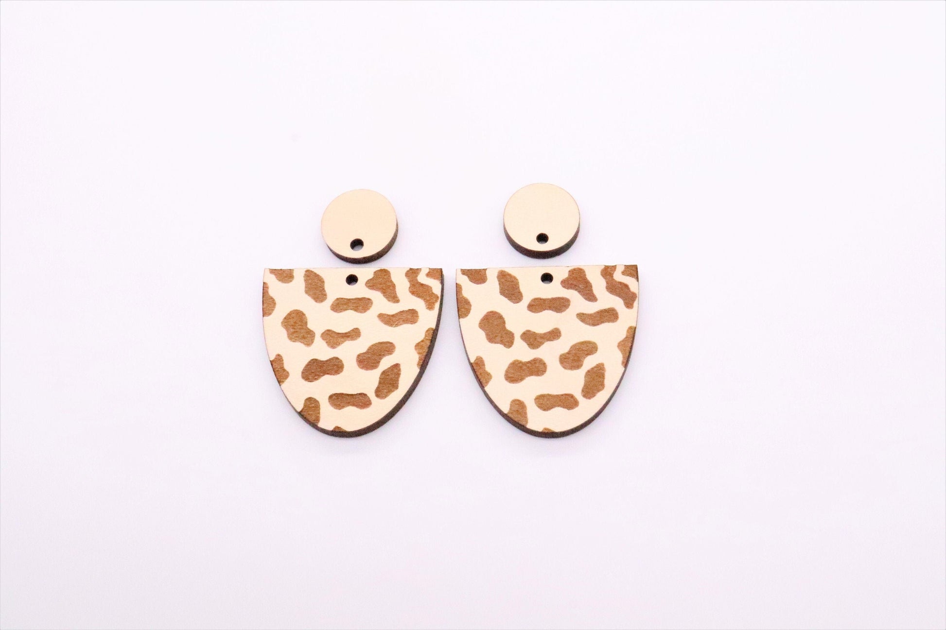 cow print, DIY earrings, blanks, sold per set