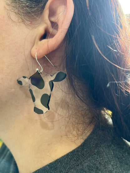 Cow earring blanks, sold per set