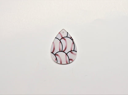 Baseball blanks, Acrylic cutouts, acrylic blanks, on white background