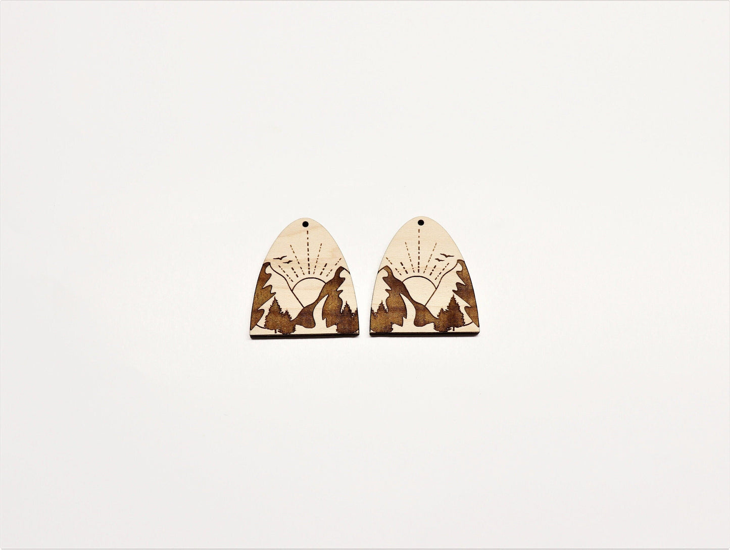 Wood earring blanks, DIY earrings, earring blanks, sold per set