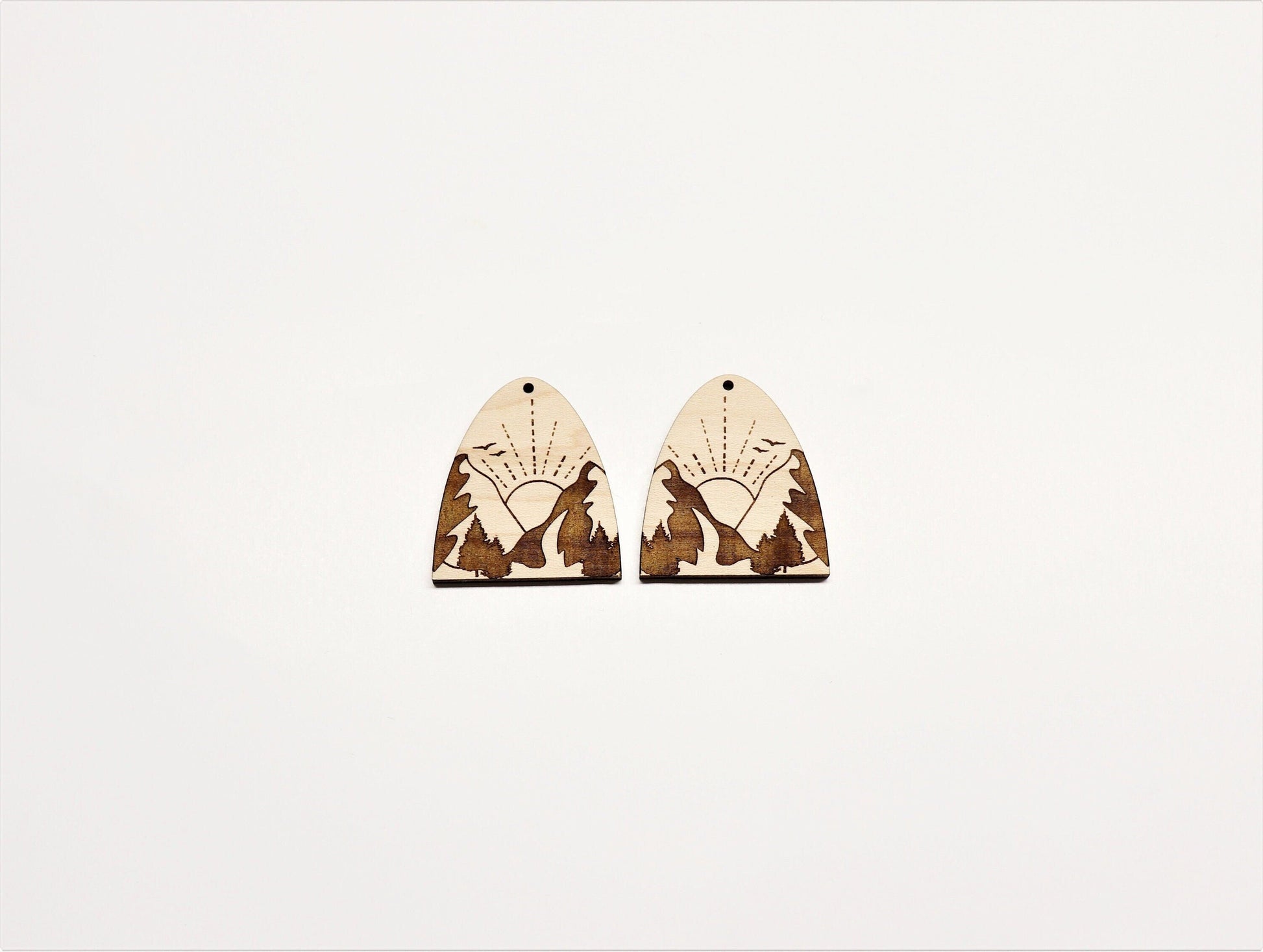 Wood earring blanks, DIY earrings, earring blanks, sold per set