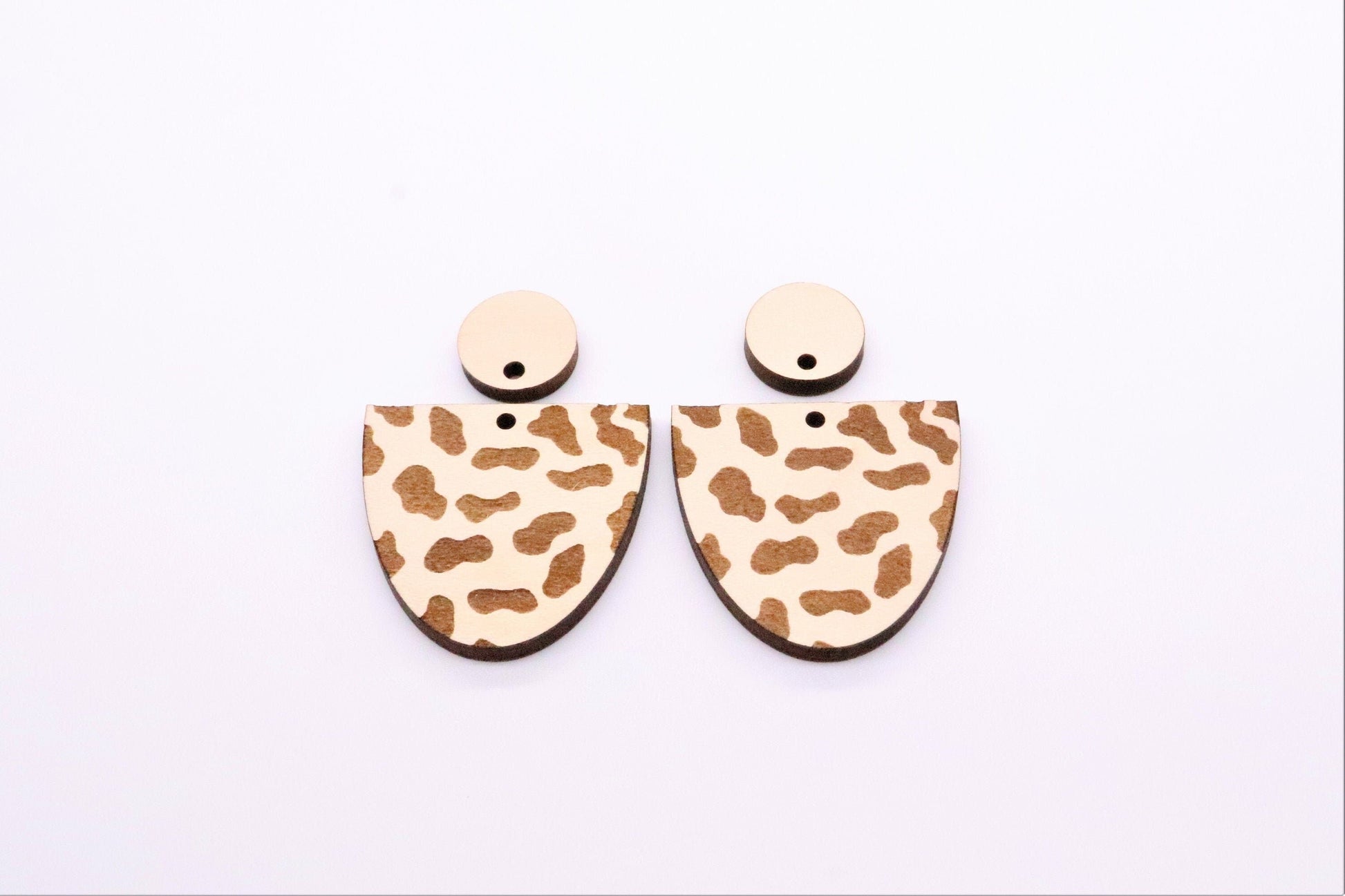 cow print, DIY earrings, blanks, sold per set