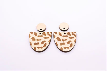 cow print, DIY earrings, blanks, sold per set