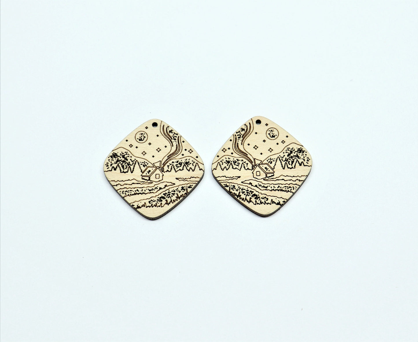 Earring blanks, wood blanks, DIY earrings