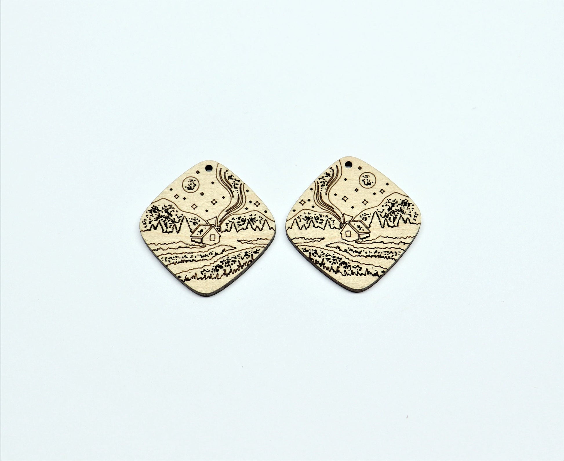 Earring blanks, wood blanks, DIY earrings