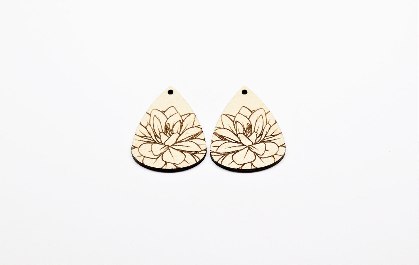 Teardrop earring blanks, DIY earrings, flower earrings, earring blanks, sold per set