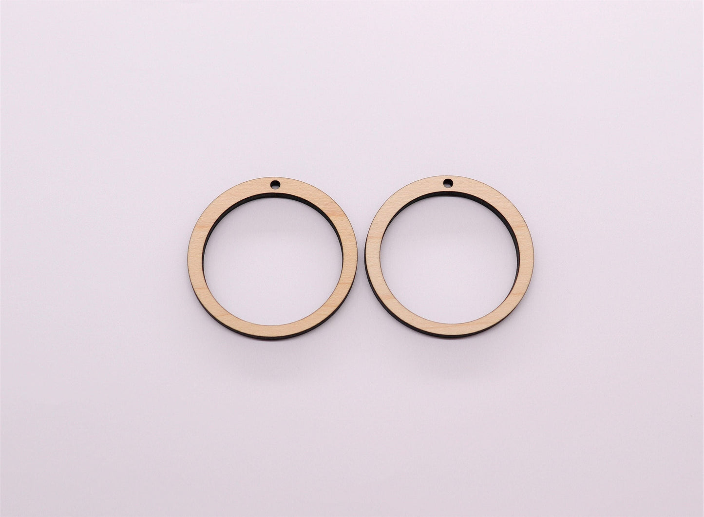 Plain round wood earring blanks, earring blanks, wood earrings