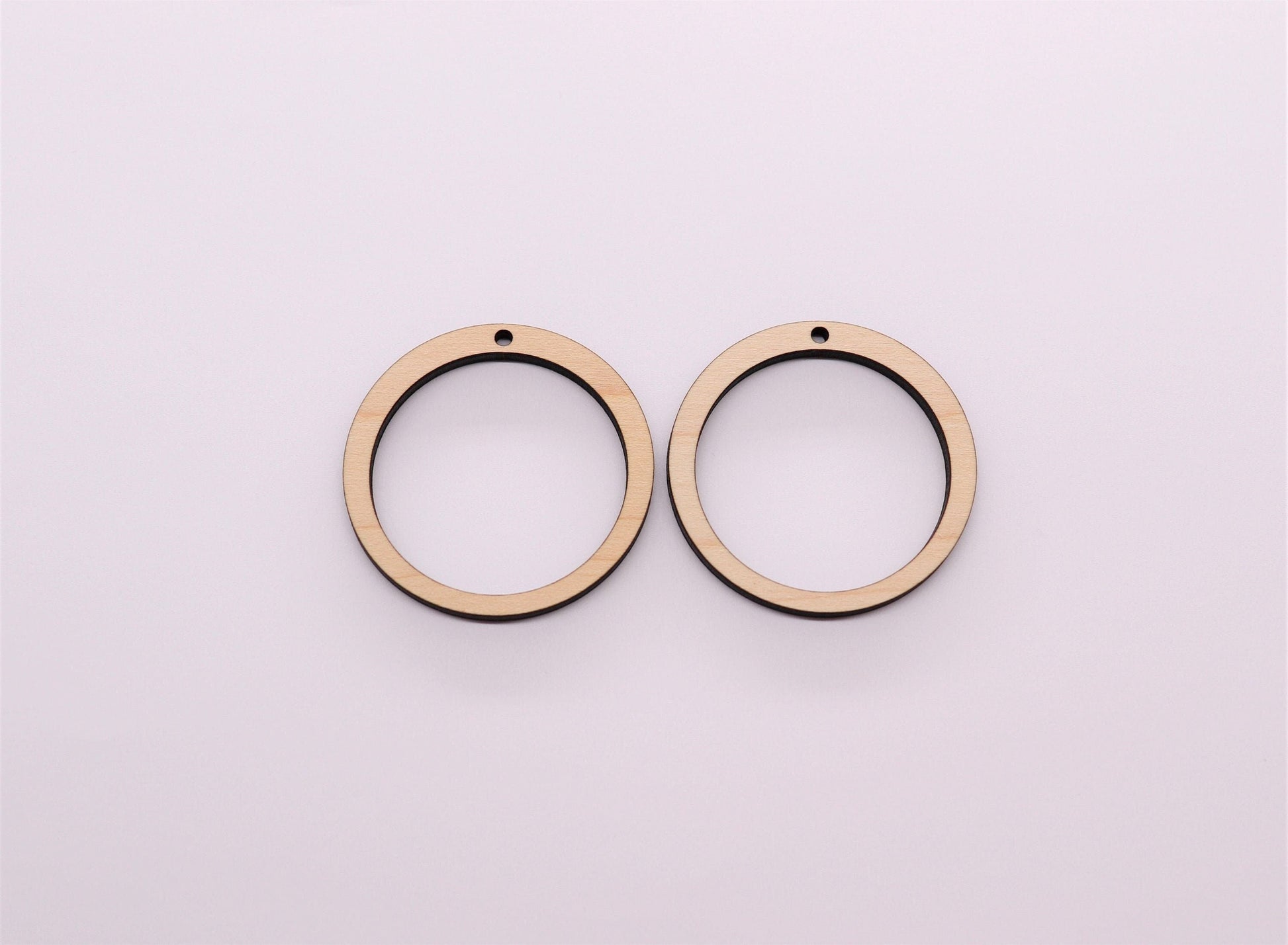 Plain round wood earring blanks, earring blanks, wood earrings