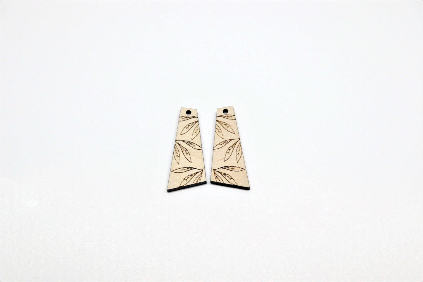 Laser cut earring blanks, DIY earrings, earring blanks, wood blanks, sold per set