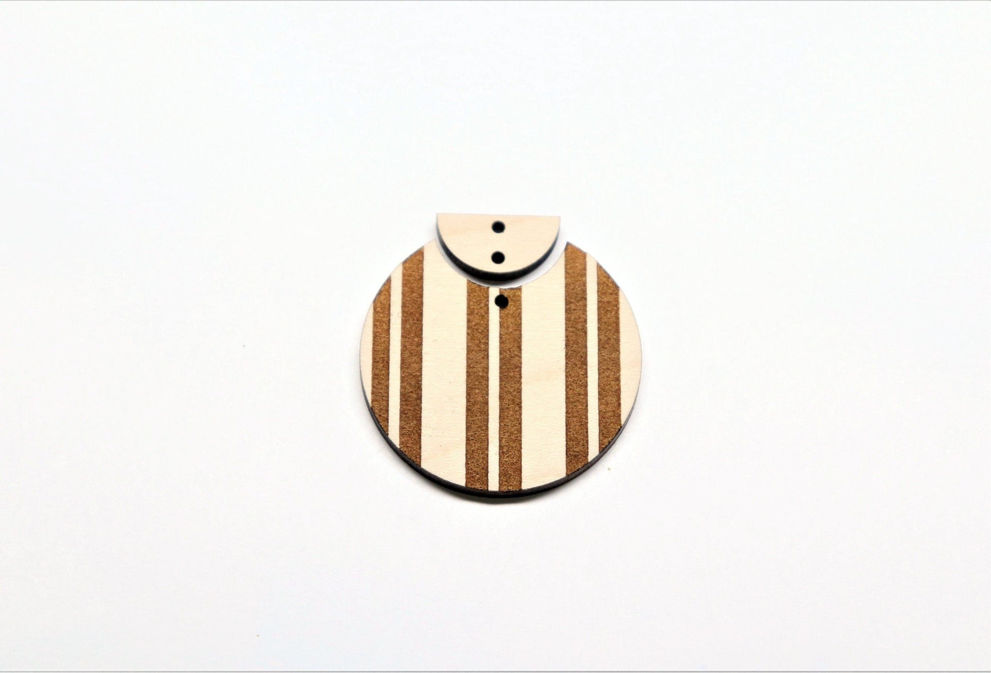 Round wood earring blanks, DIY earrings, earring blanks, sold per set