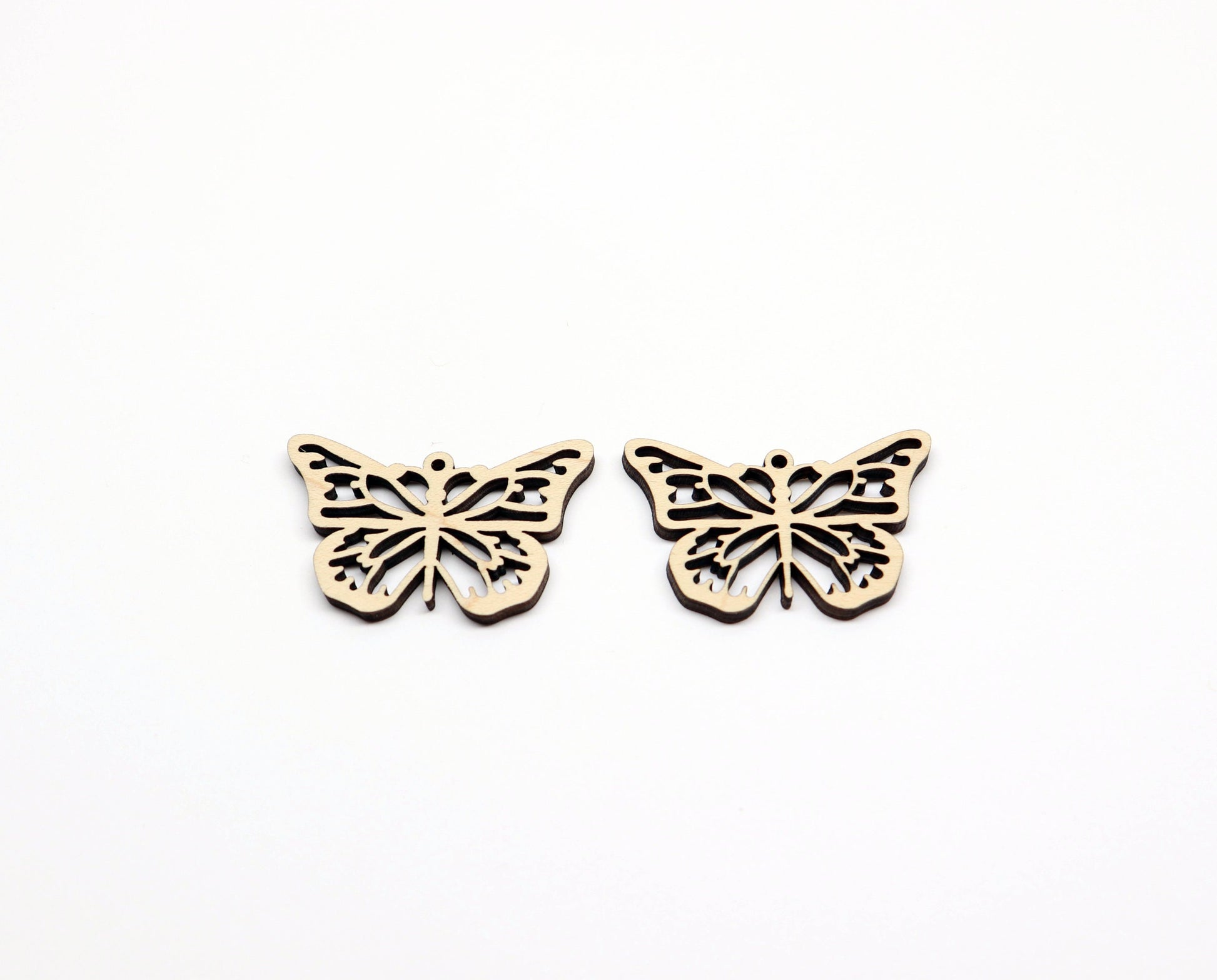 Wood earring blanks, DIY earrings, butterfly earrings, earring blanks, sold per set