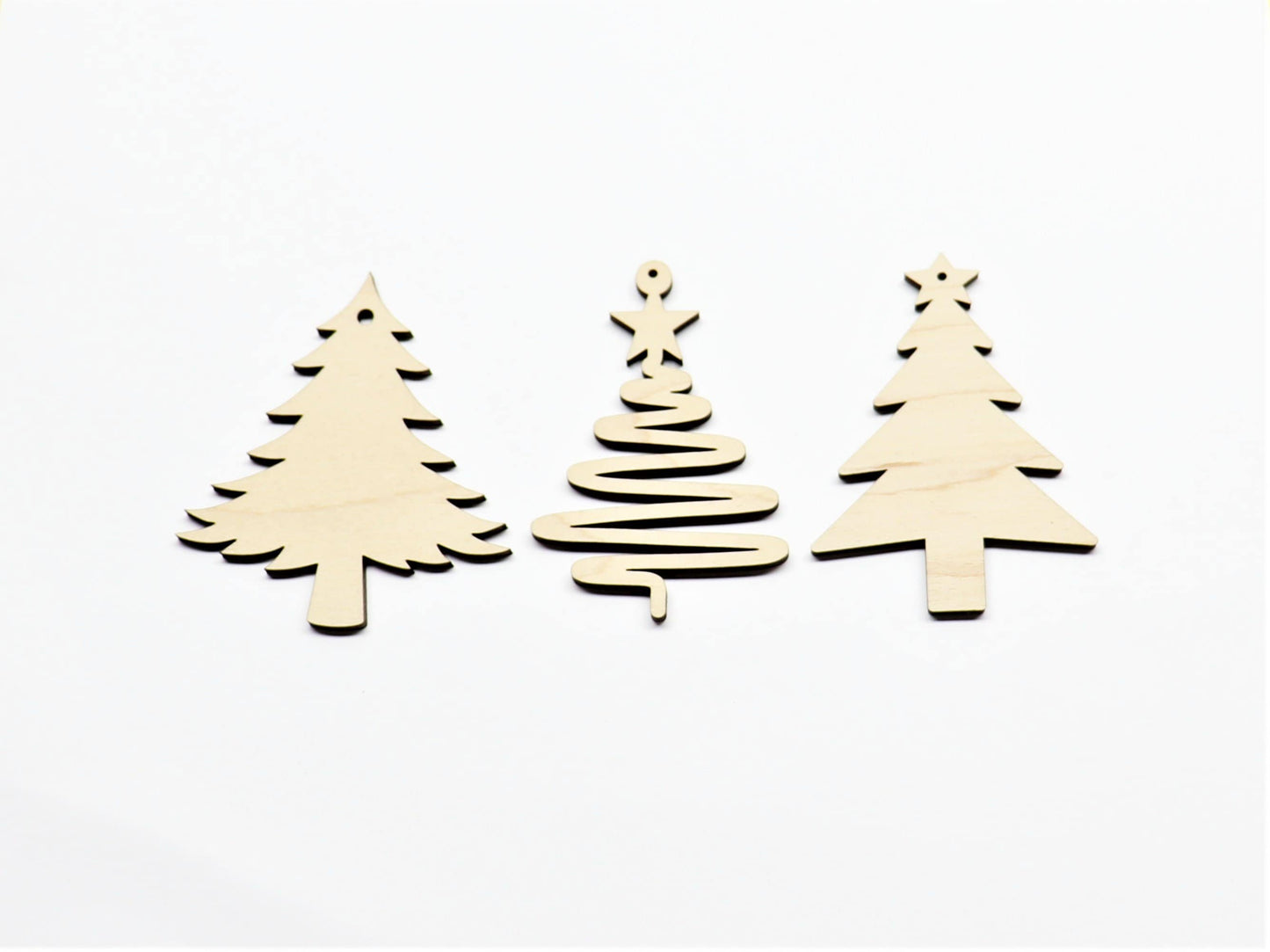 Christmas tree earring blanks, wood blanks