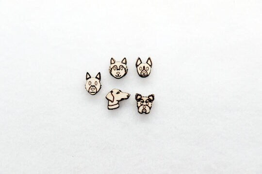 Animal stud blanks, earring blanks, wood blanks