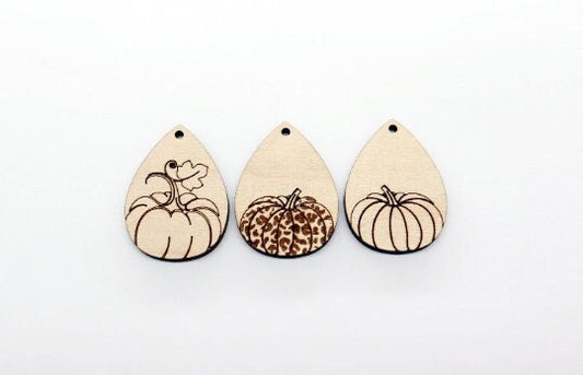 Teardrop earring blanks, wood cutouts, earring blanks – Mylaseredgoods