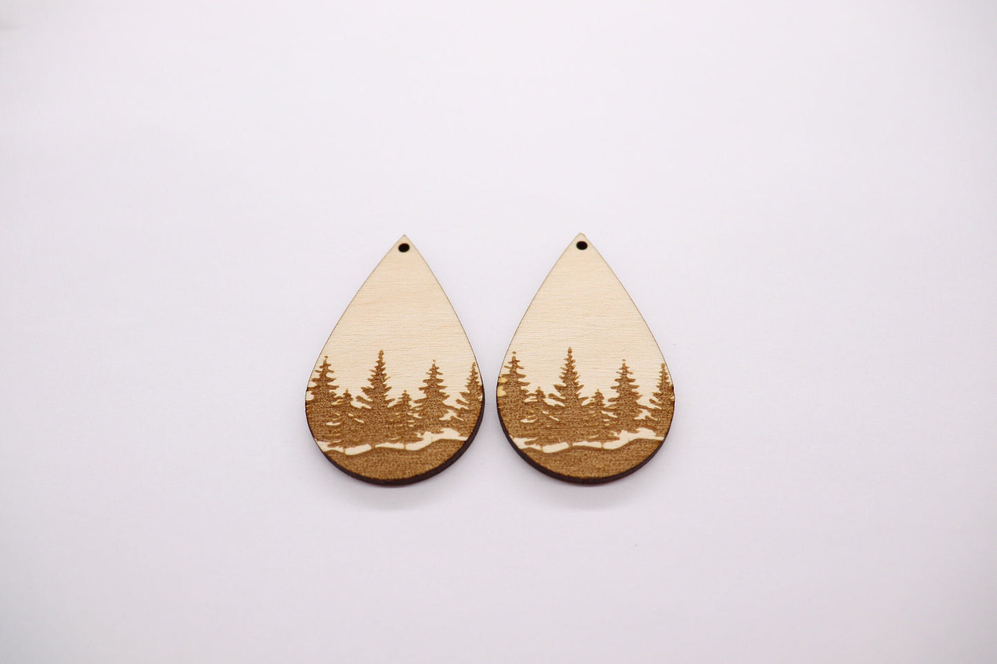 Forrest line teardrop blanks, earring blanks, DIY earrings