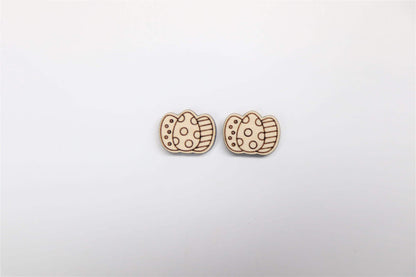 Easter stud blanks, earring blanks, wood cutouts