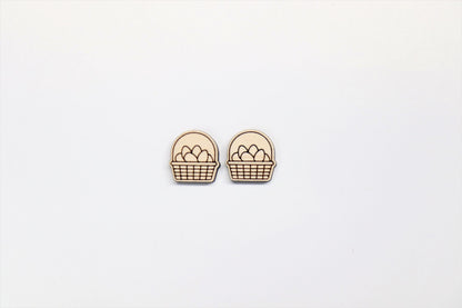 Easter stud blanks, earring blanks, wood cutouts