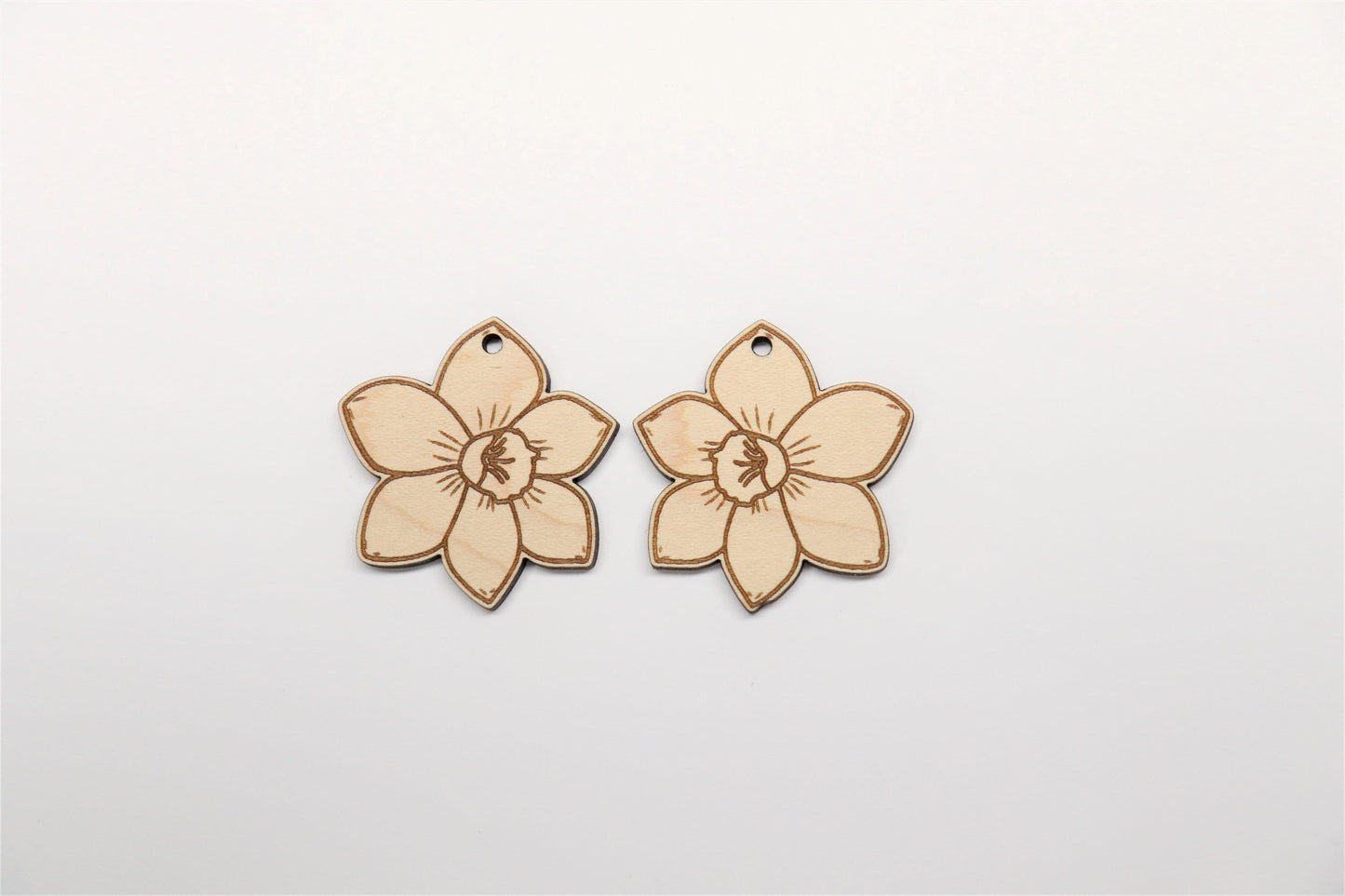 Flower blanks, earring blanks, wood earrings