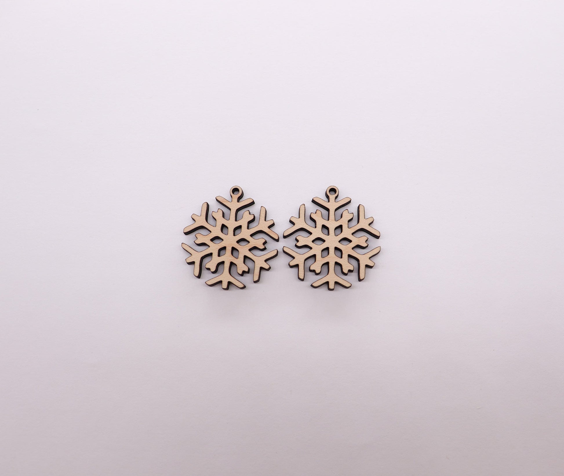 Snowflake wood earring blanks, earring blanks