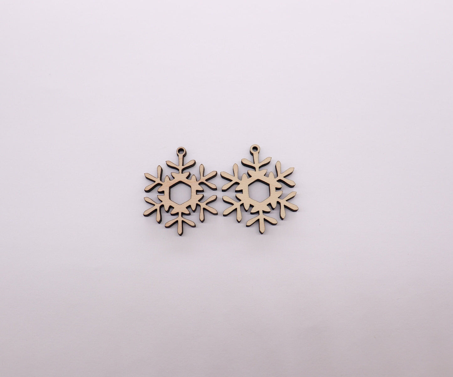 Snowflake wood earring blanks, earring blanks